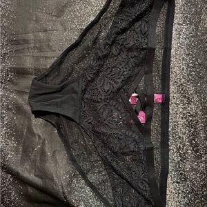 Adore Me Black Lace Panties Intimates